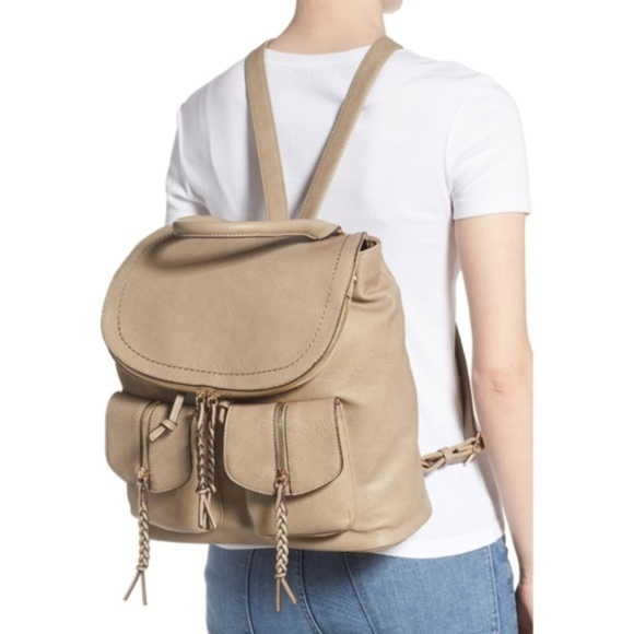 emery faux leather backpack